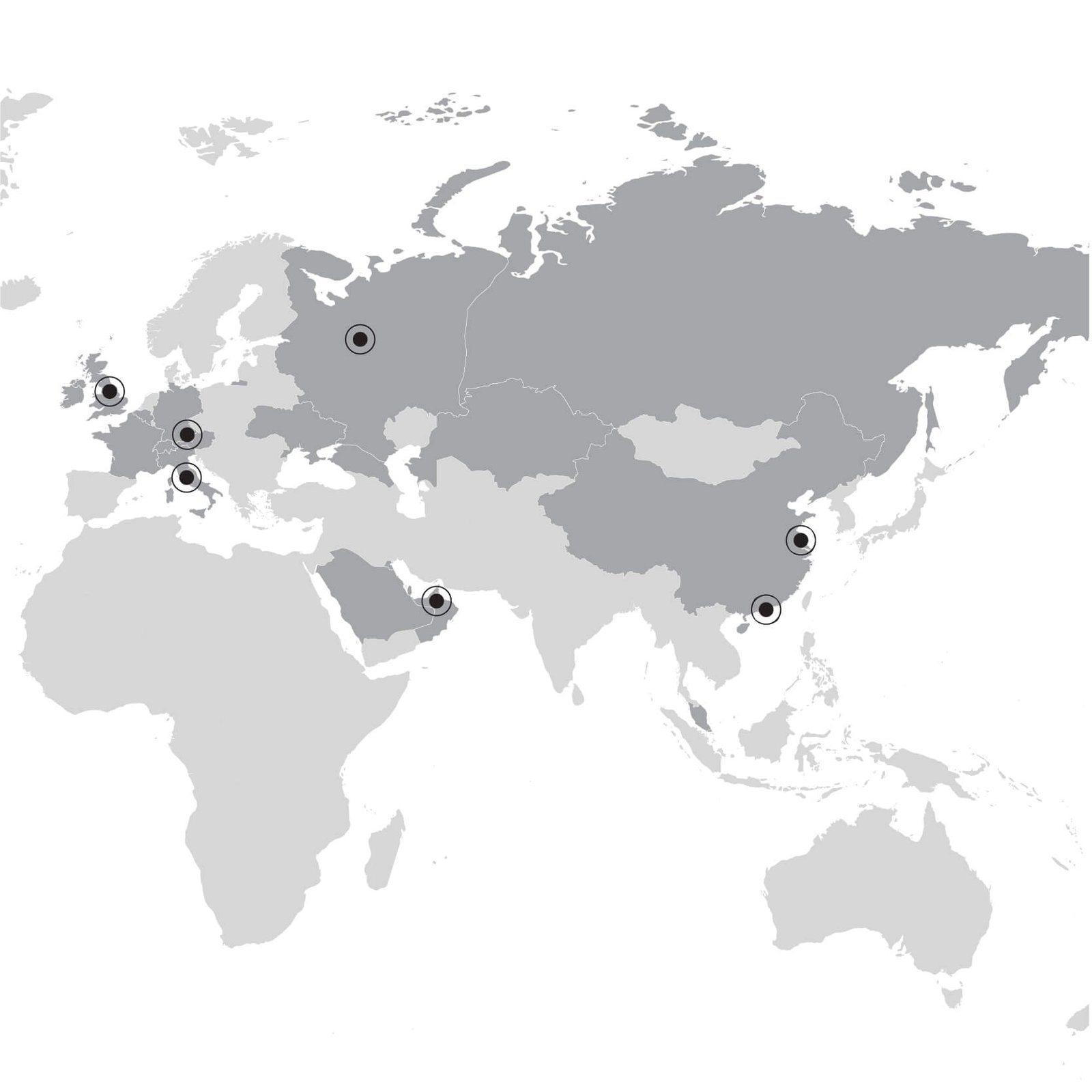 PRCO Office Locations World Map